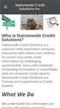 Mobile Screenshot of nationwidecreditsolutionsinc.com